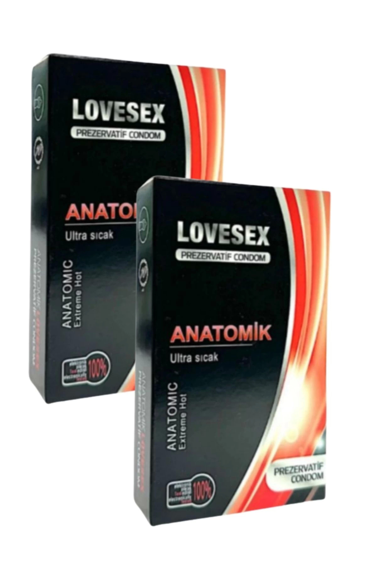 Lovesex Prezervatif Anatomik & Ultra Sıcak Kondom 10 Lu x 2 Paket