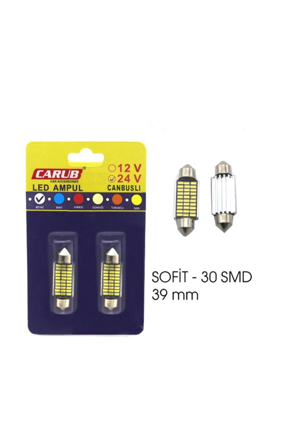 CARUB BR0402223 AMPUL SOFiT 24V 30 SMD METAL 39MM BEYAZ