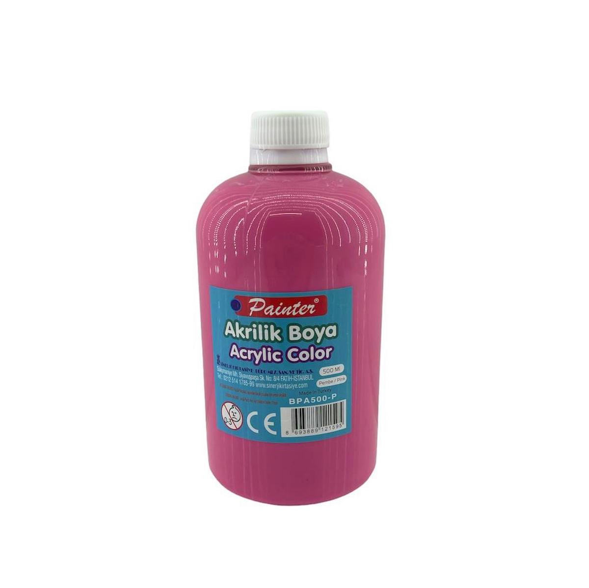 Masis'ten Painter 500 ml Pembe AKRİLİK Boya