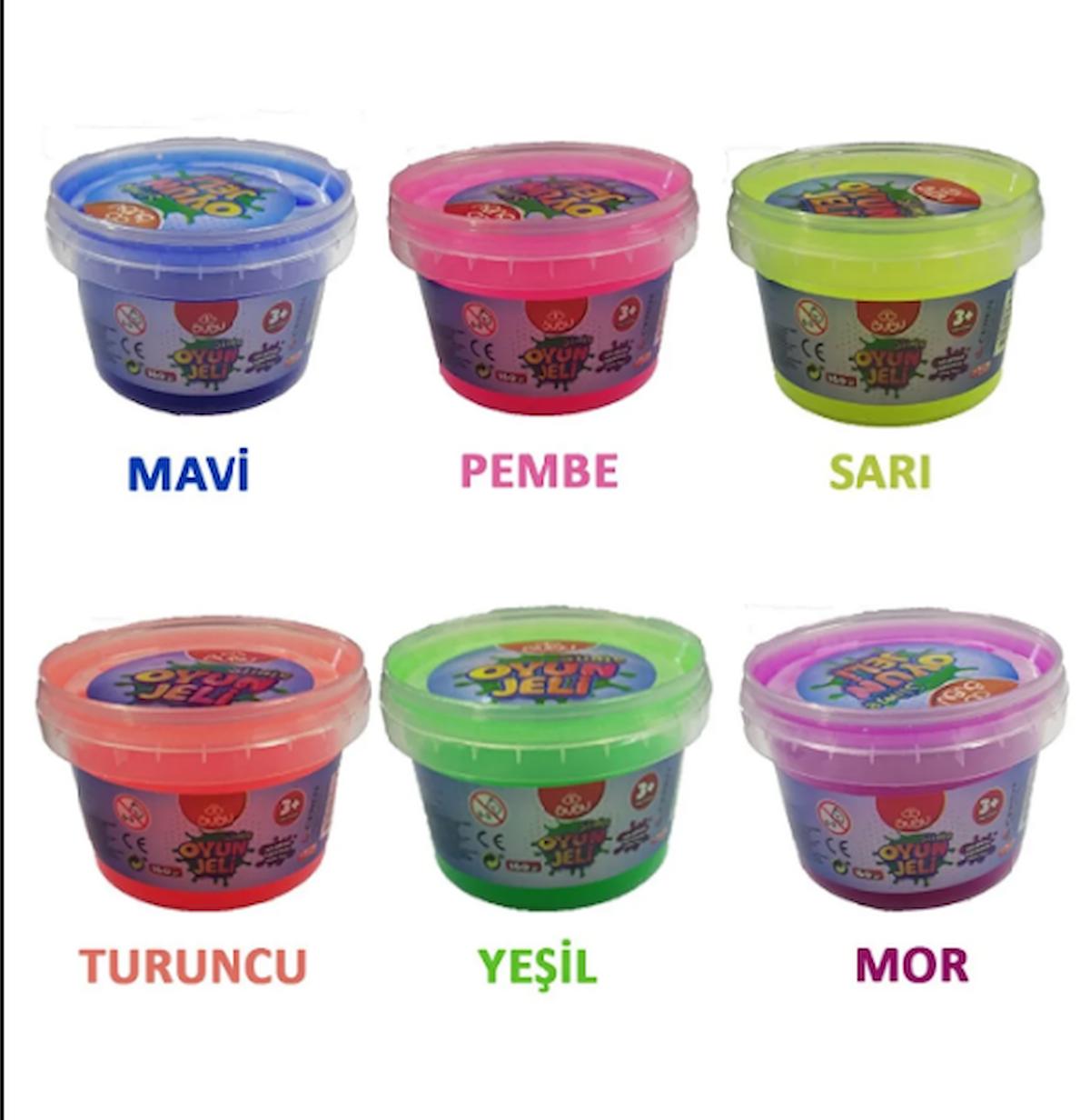 Bubu 6'Lı Slime Jeli Oyun Jeli 160 gr