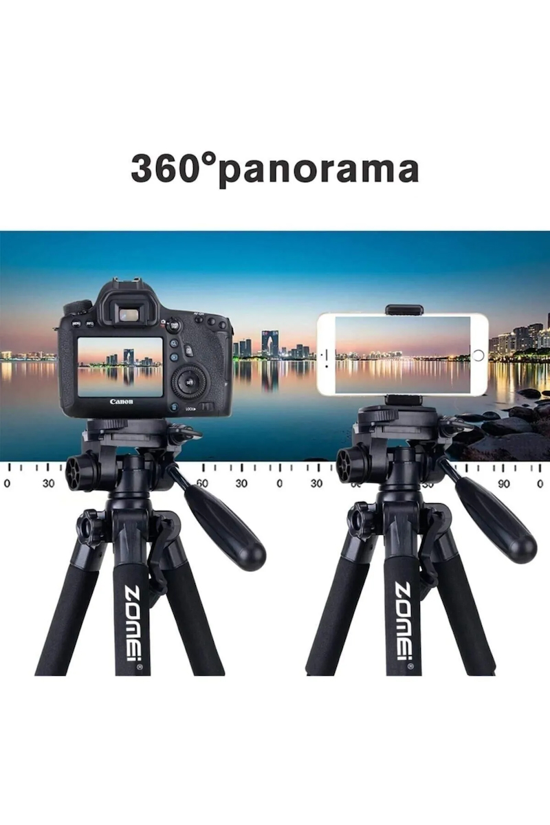 Q111 Profesyonel Alüminyum Tripod 5 Kg Taşıma Kapasiteli