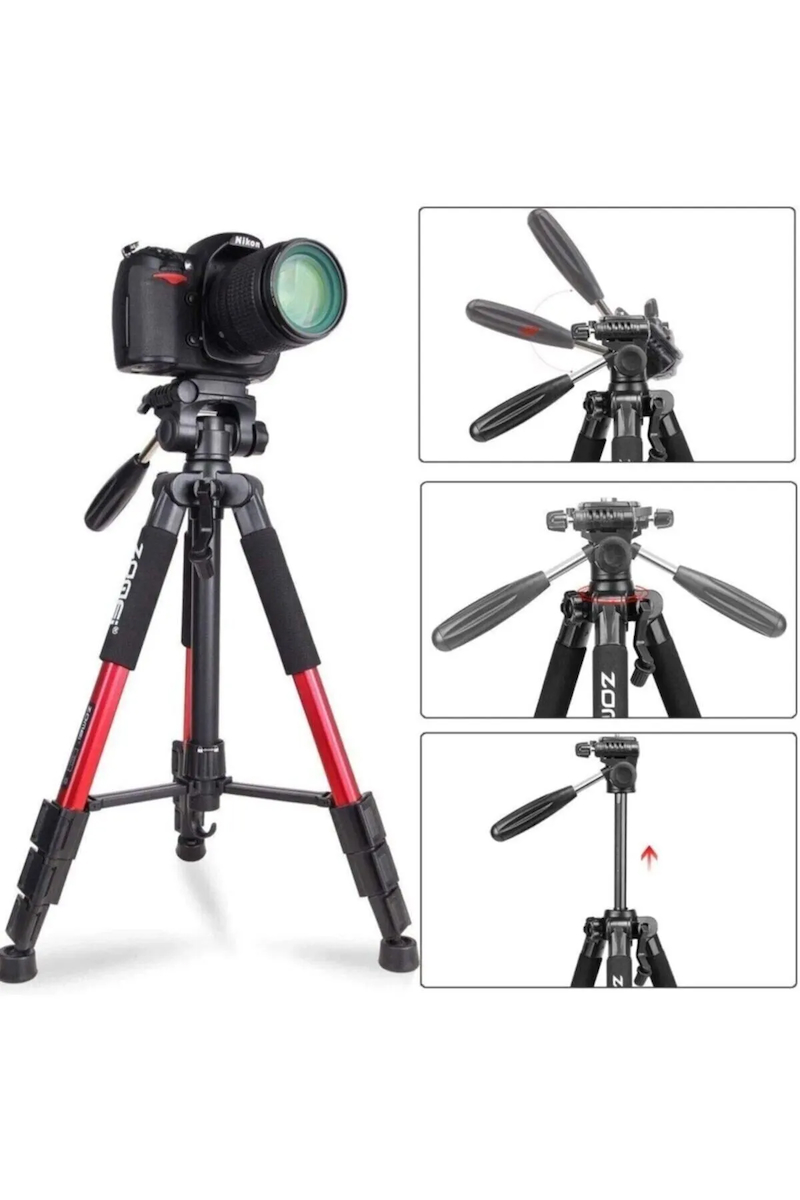 Q111 Profesyonel Alüminyum Tripod 5 Kg Taşıma Kapasiteli