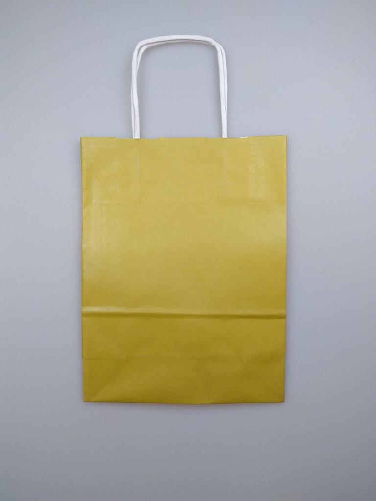 KRAFT KAĞIT ÇANTA GOLD 18CM X 24CM - 1 ADET