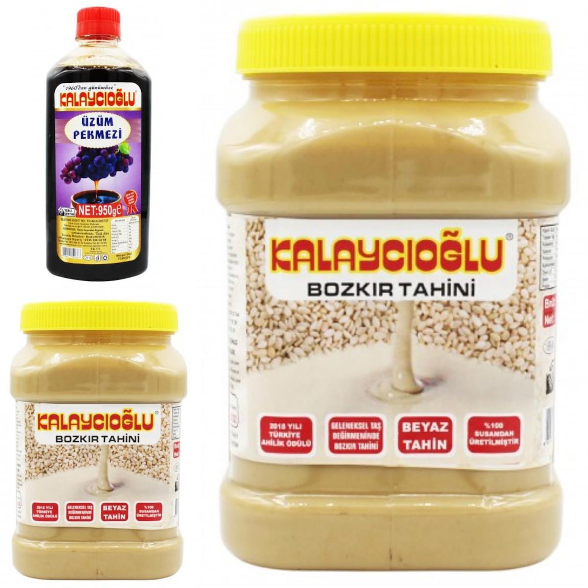 Kalaycıoğlu Bozkır Beyaz Tahin 935 gr x 2 adet - Üzüm Pekmezi 950 gr