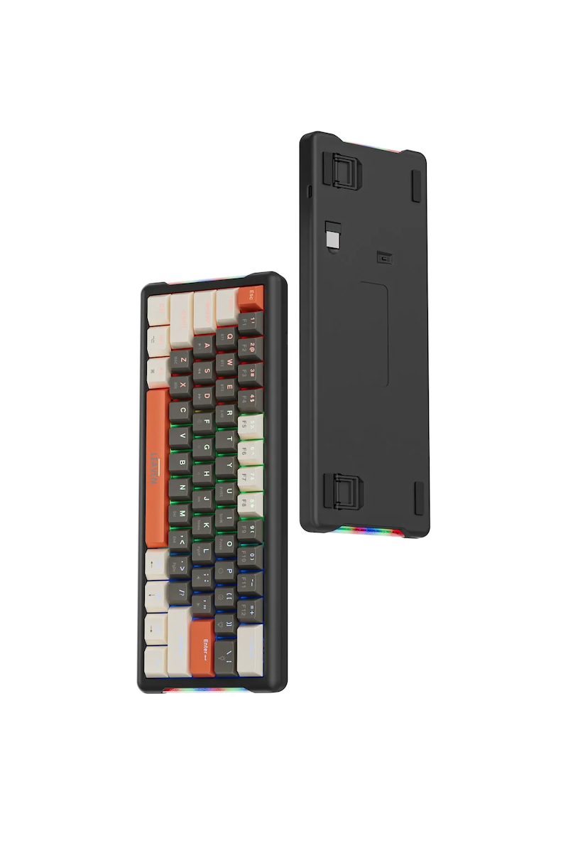 K610 Kablolu Kırmızı Switch Mekanik Oyuncu Klavyesi-61 Tuş Rgb-hot Swap
