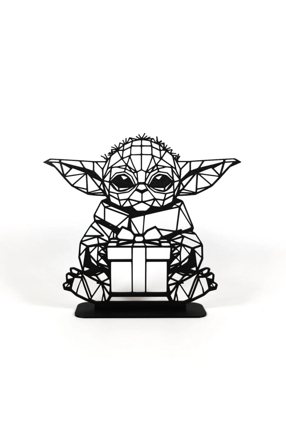 Baby Yoda Bebek Yoda 15cm Plastik Masa Süsü Masa Dekorasyonu