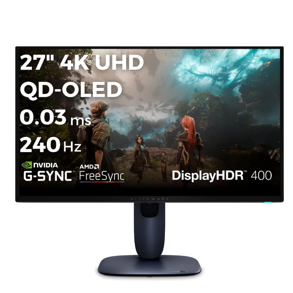 Dell Alienware AW2725Q 27 3840×2160 UHD 240Hz 0.03 ms HDMI DP Type-C True Black 400 FreeSync QD-OLED Gaming Monitör