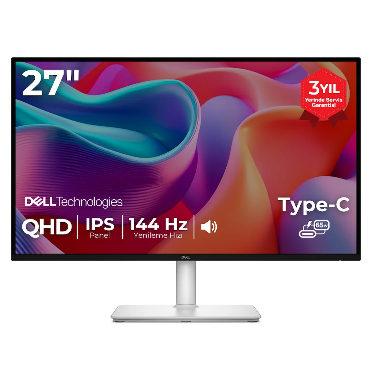 Dell 27 Plus S2725DC 27 2560×1440 QHD 144Hz 1ms HDMI DP Type-C FreeSync Pivot Premium IPS Monitör