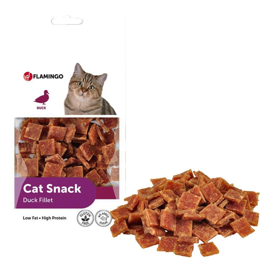 Flamingo Cat Snack Ördekli Granül Yetişkin Kedi Ödülü 50 g 