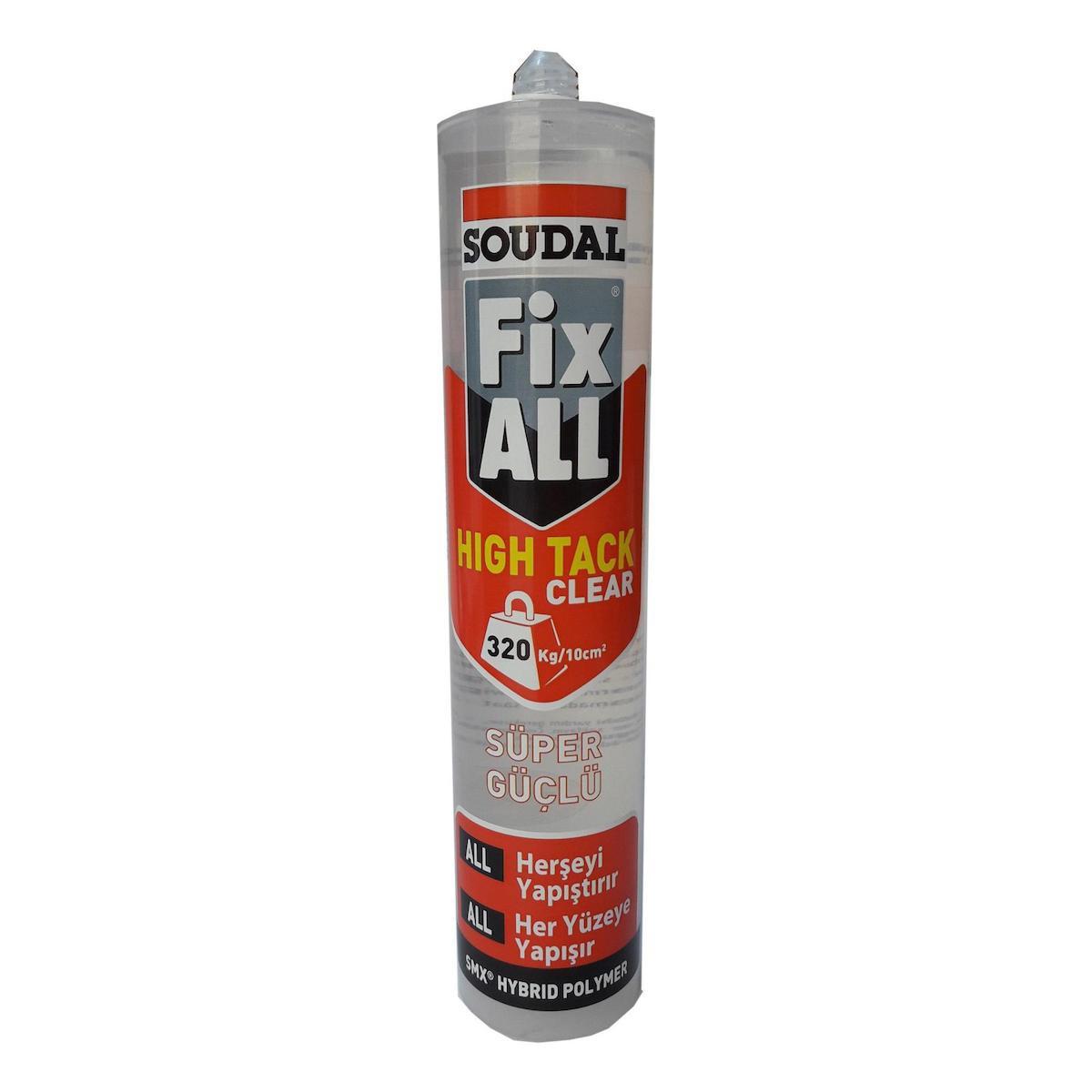 Soudal Fix All High Tack 290 Ml Kartuş Şeffaf