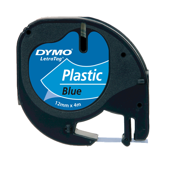 Dymo Letratag Şerit Plastik 12MMx4 MT Mavi 91205