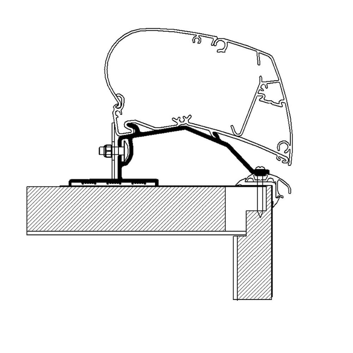 Thule Omnistor 9200, 6300, 6200 Serisi ( Tavan Montaj Braketi )