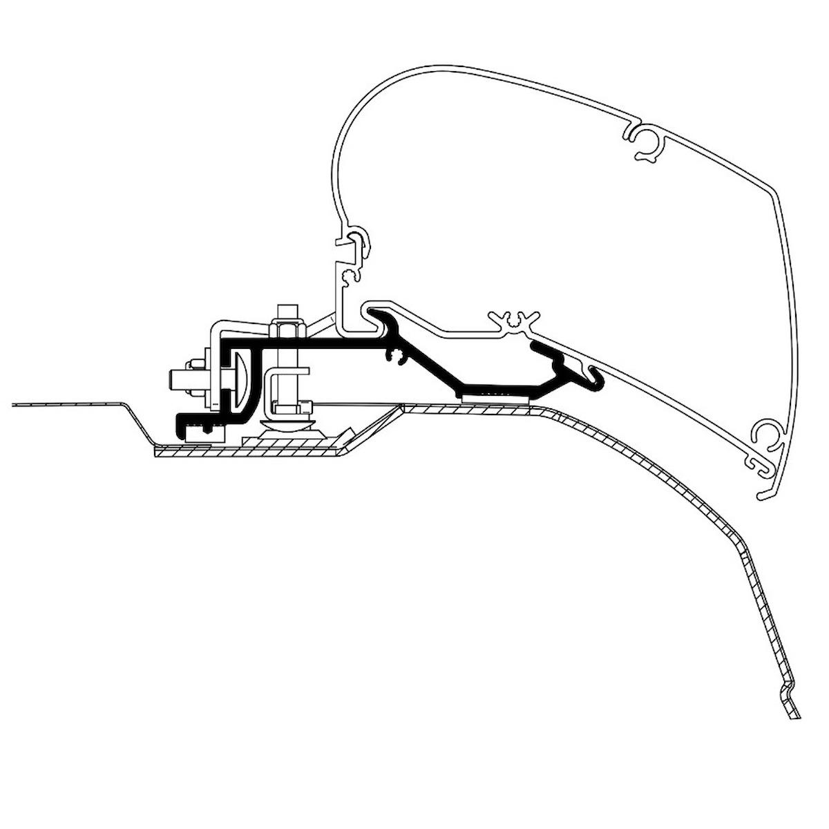 Thule Ducato Jumper Boxer Adapter Serie 6 Montaj Braket Seti