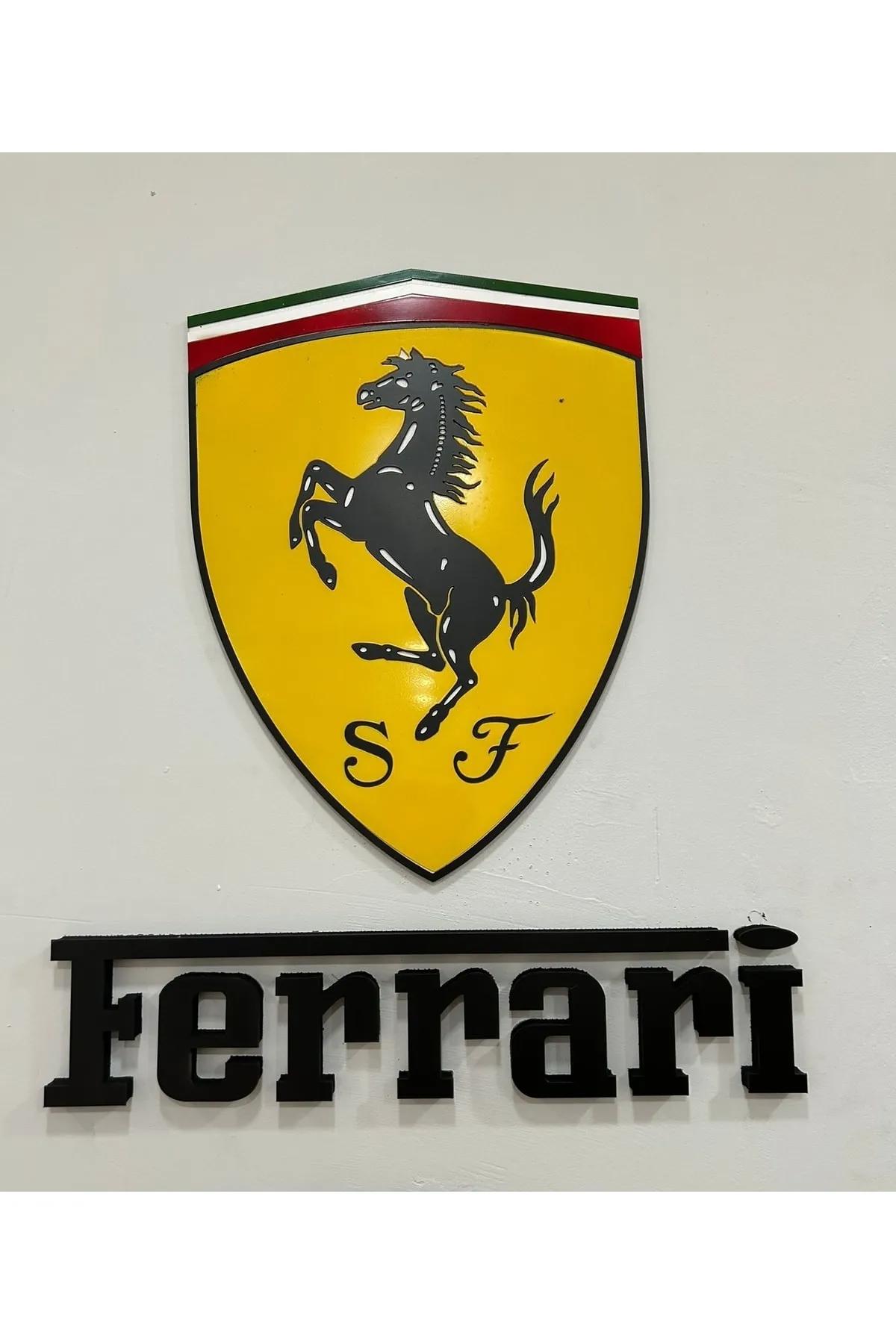 Ferrari Duvar Dekor Araba Logosu