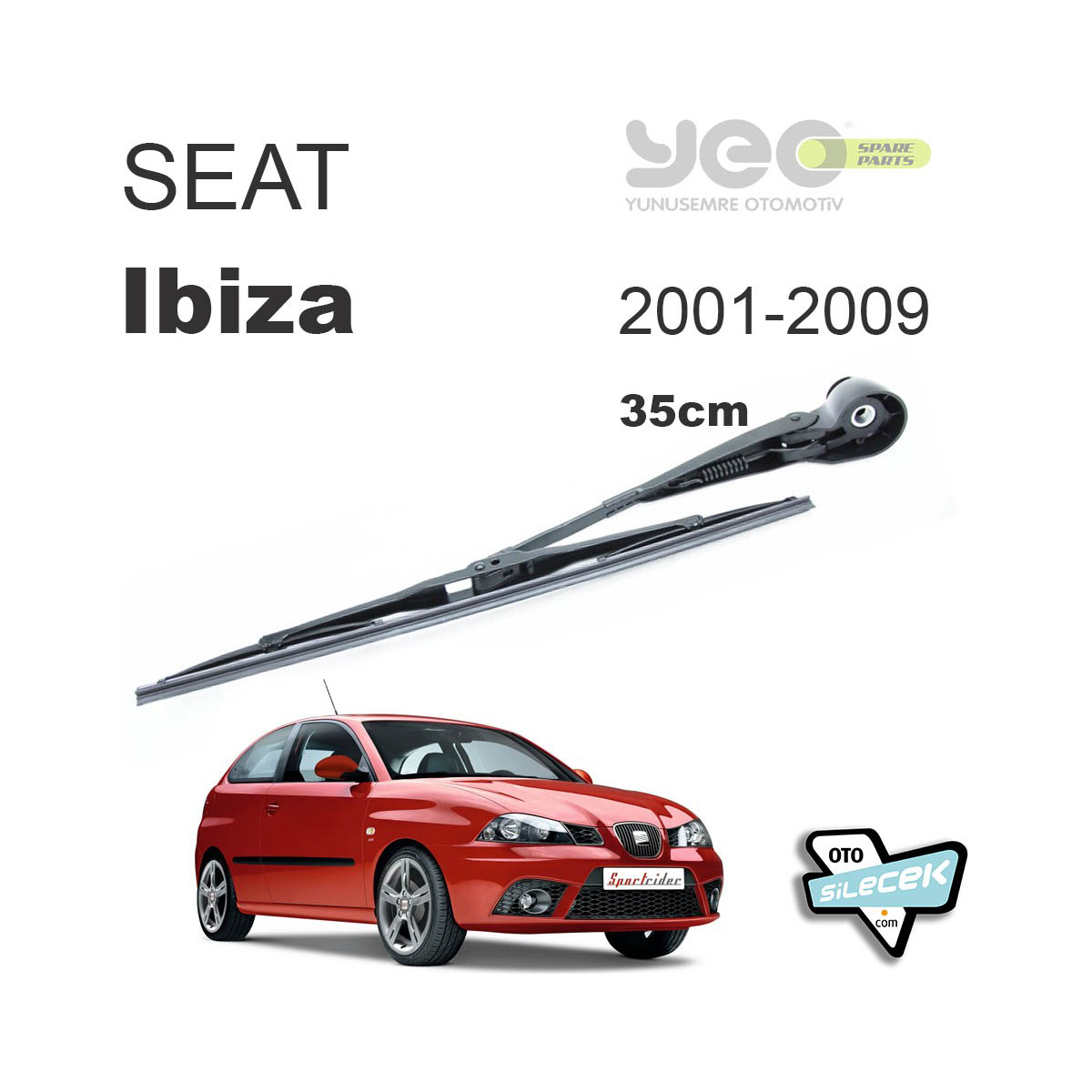 Seat Ibiza Arka Silecek Kolu ve Süpürgesi 1993-2006