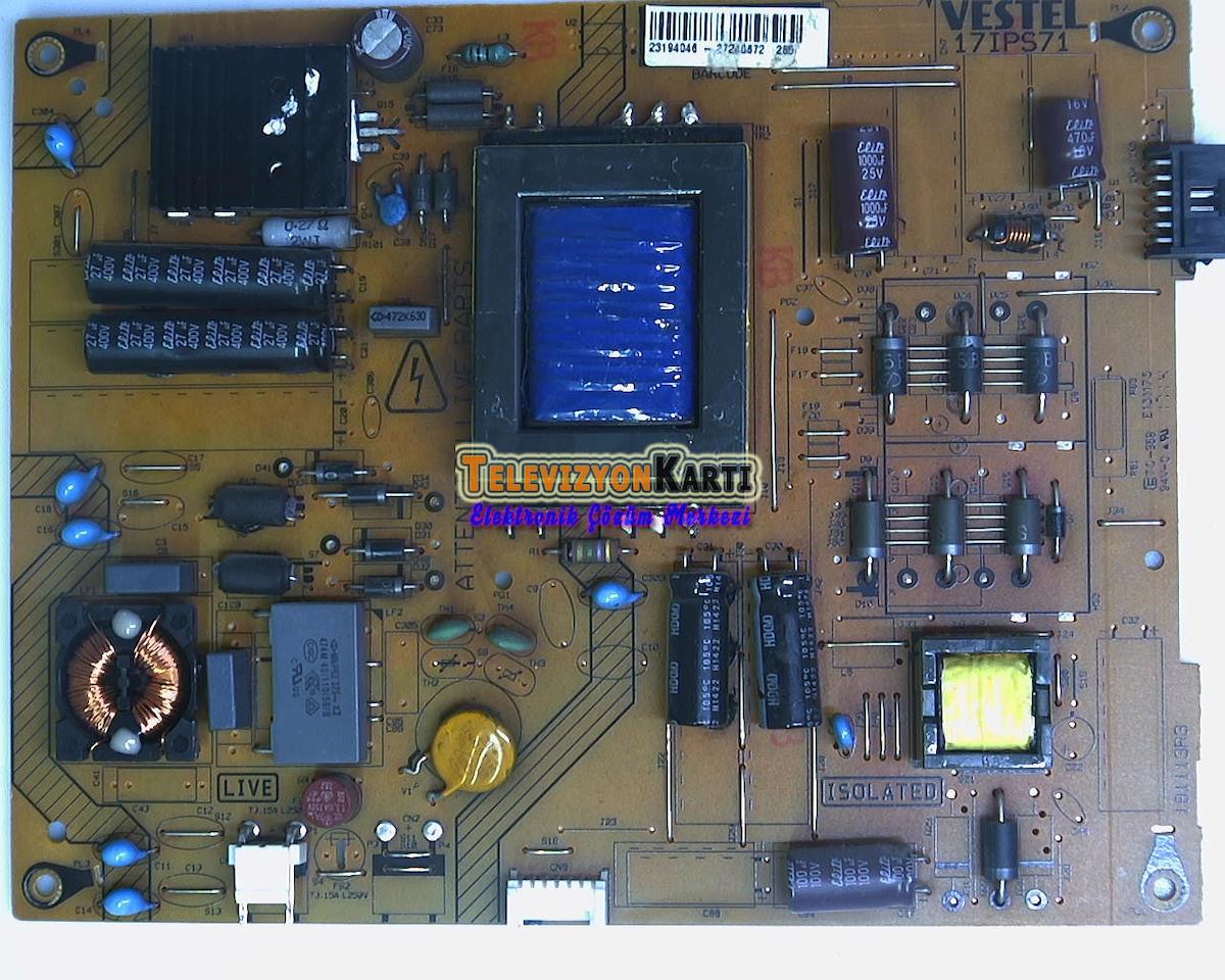 17IPS71, 23194046, Telefunken 40TF2020M, Power Board, Besleme, VES400UNDS-2D