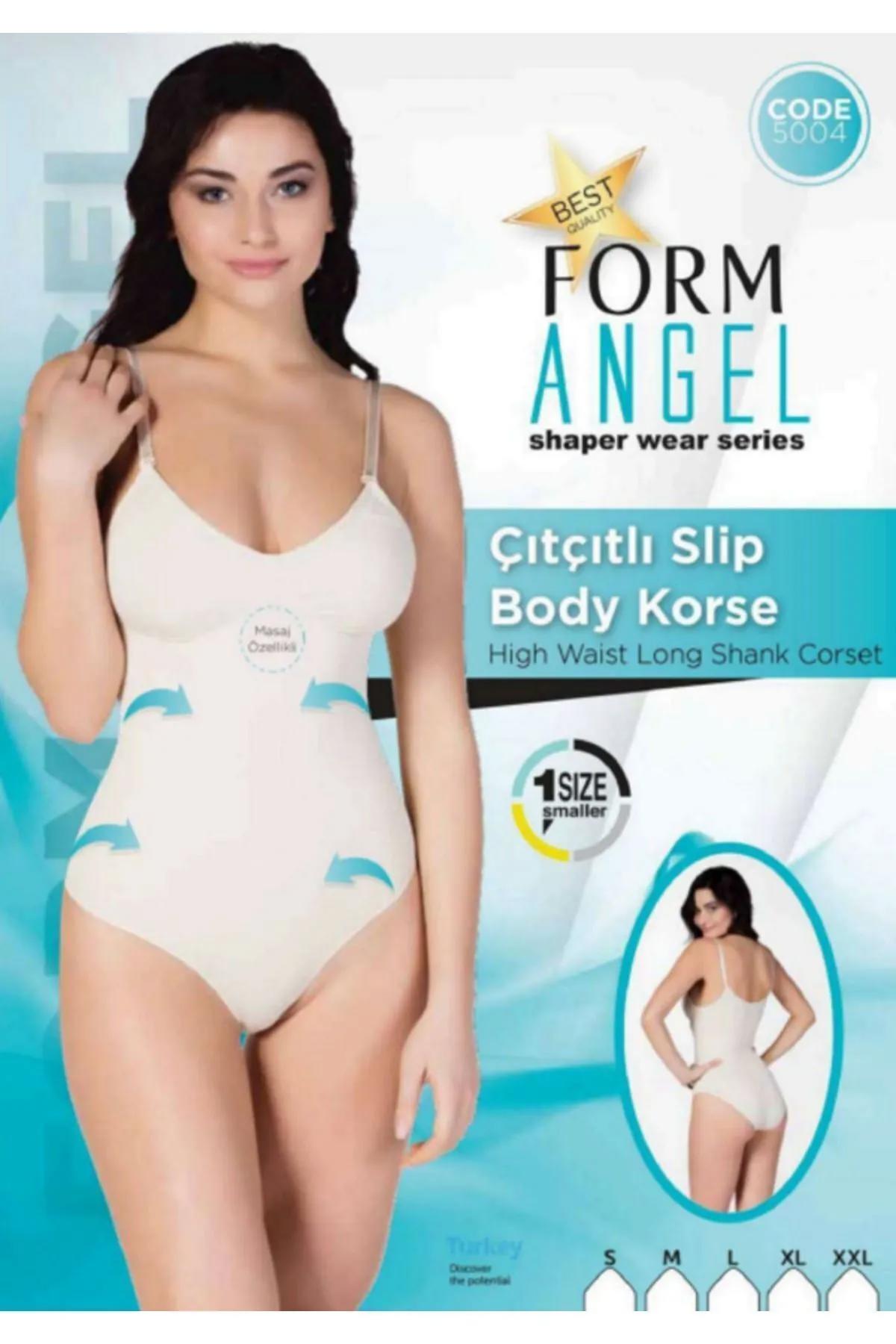 Askılı Sıkılaştırıcı Etkili Toparlayıcı Çıtçıtlı Slip Body Korse