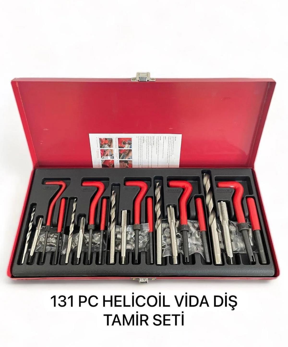 MELZOHOME 131 PC HELİCOİL VİDA DİŞ TAMİR SETİ 