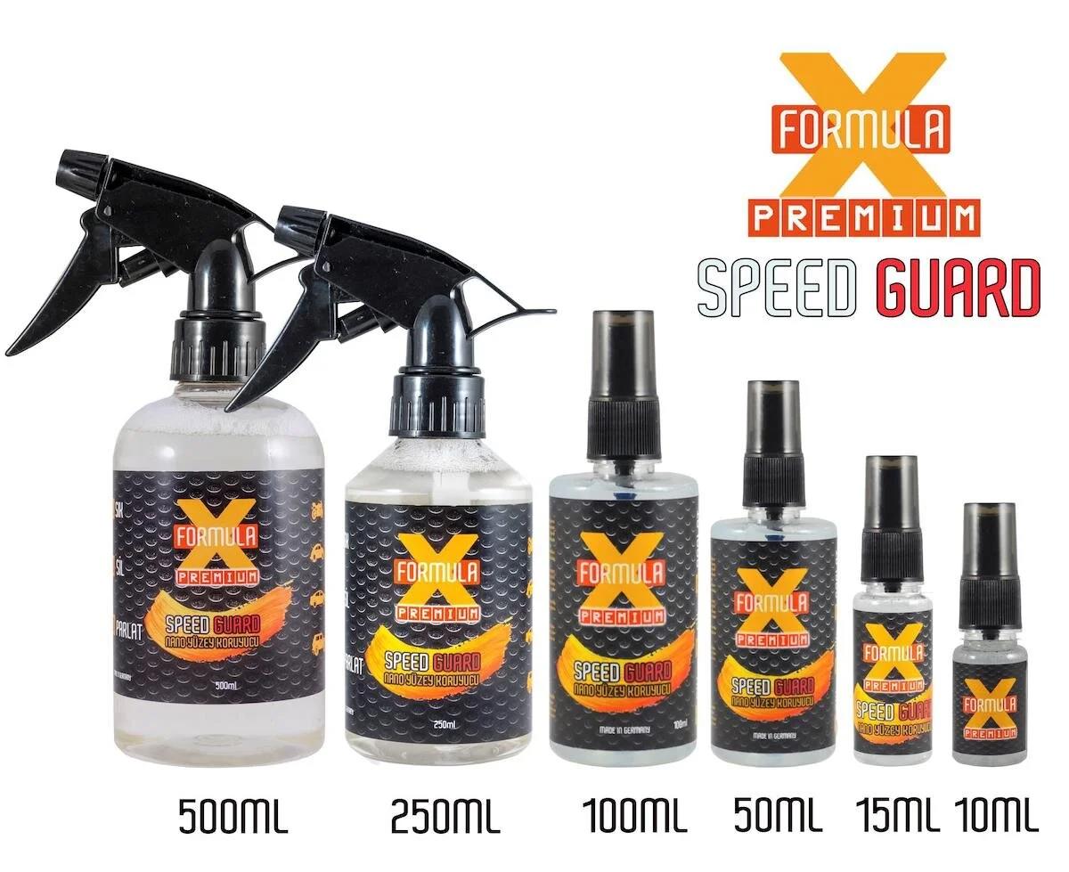 FormulaX SPEED GUARD Nano Yüzey Koruyucu / Nano Hızlı Su Kaydırıcı Cila/ Vizör Su Kaydırıcı (100 ml)