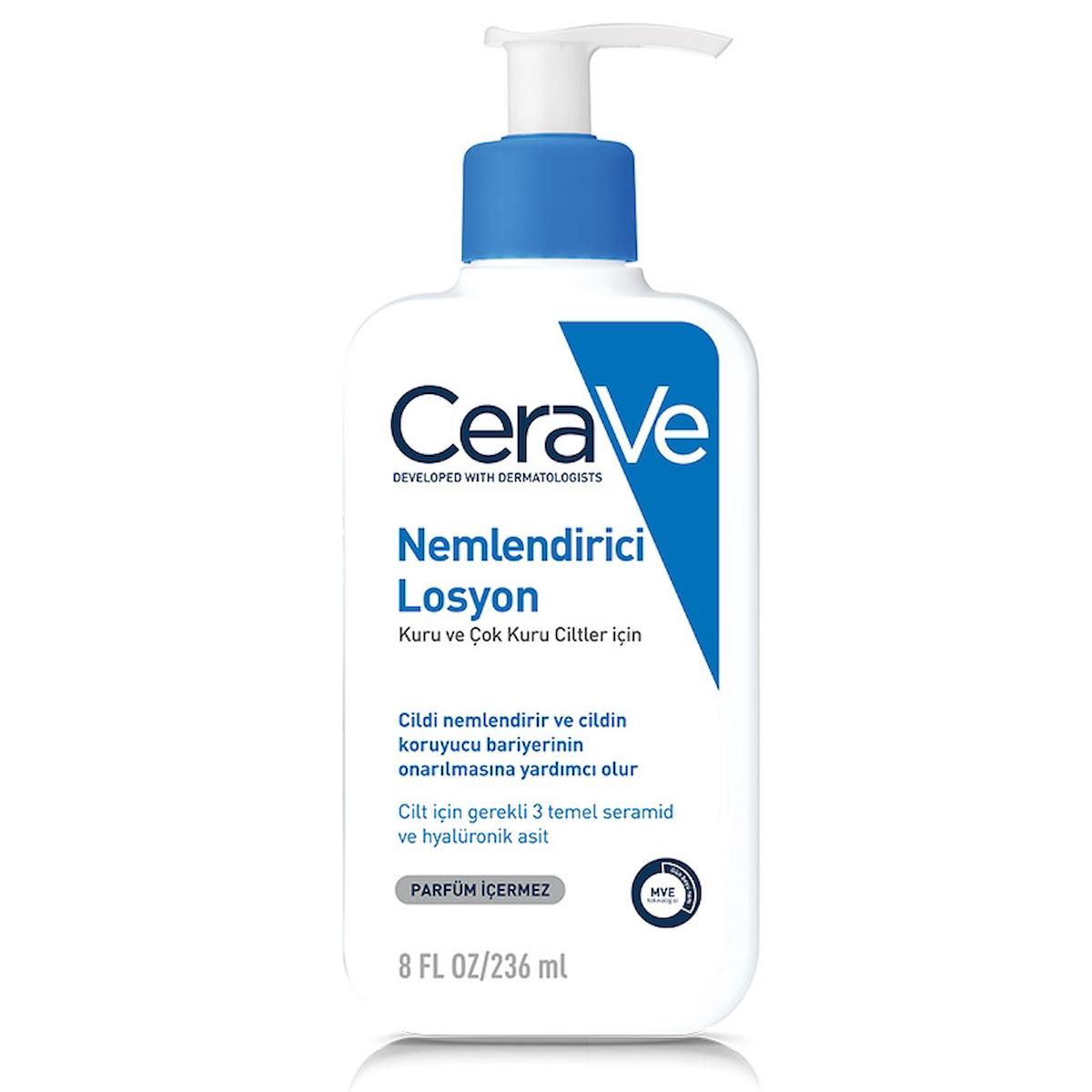 CeraVe Nemlendirici Losyon 236 ml Kuru ve Çok Kuru Ciltler İçin