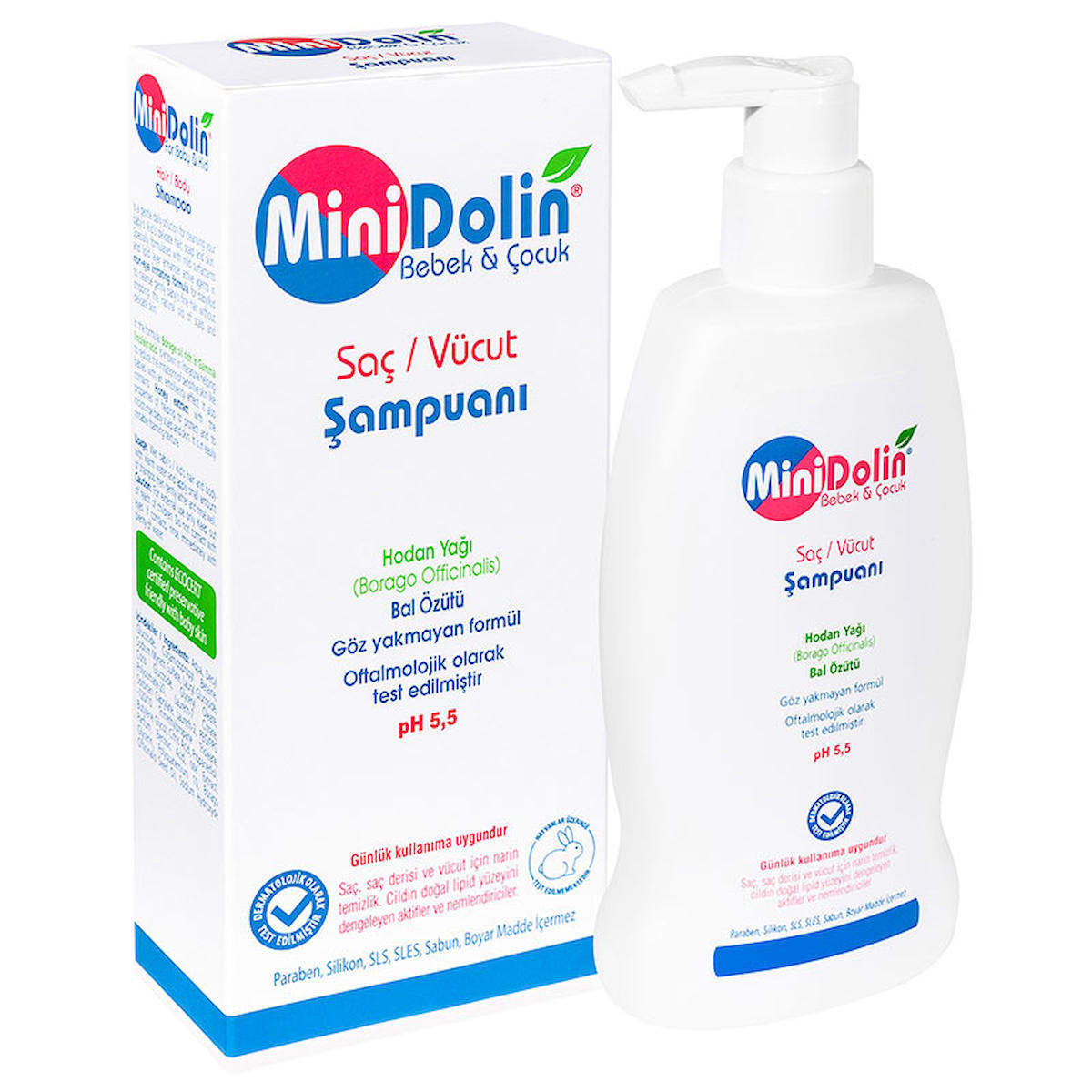 Dermadolin Minidolin Bebek ve Çocuk Saç Vücut Şampuanı 250ml