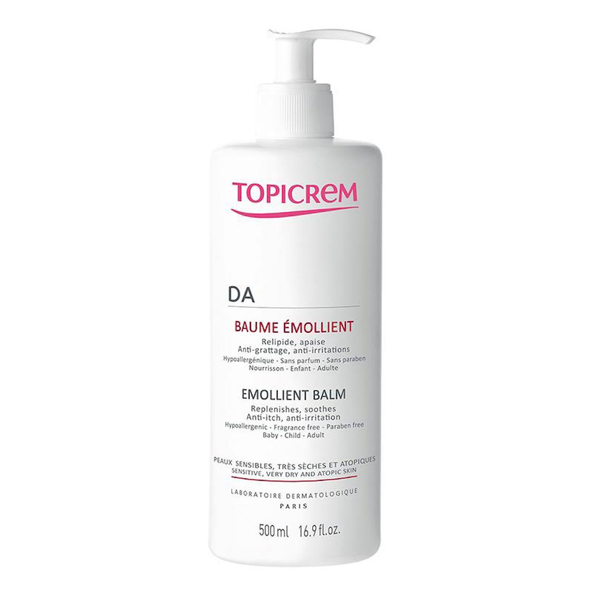 Topicrem DA Yüz ve Vücut Emollient Çocuk ve Yetişkinler İçin Nemlendirici Balm 500 ml