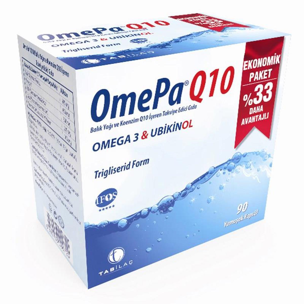 Omepa-Q10 Omega 3 Ubiquinol 90 Kapsül