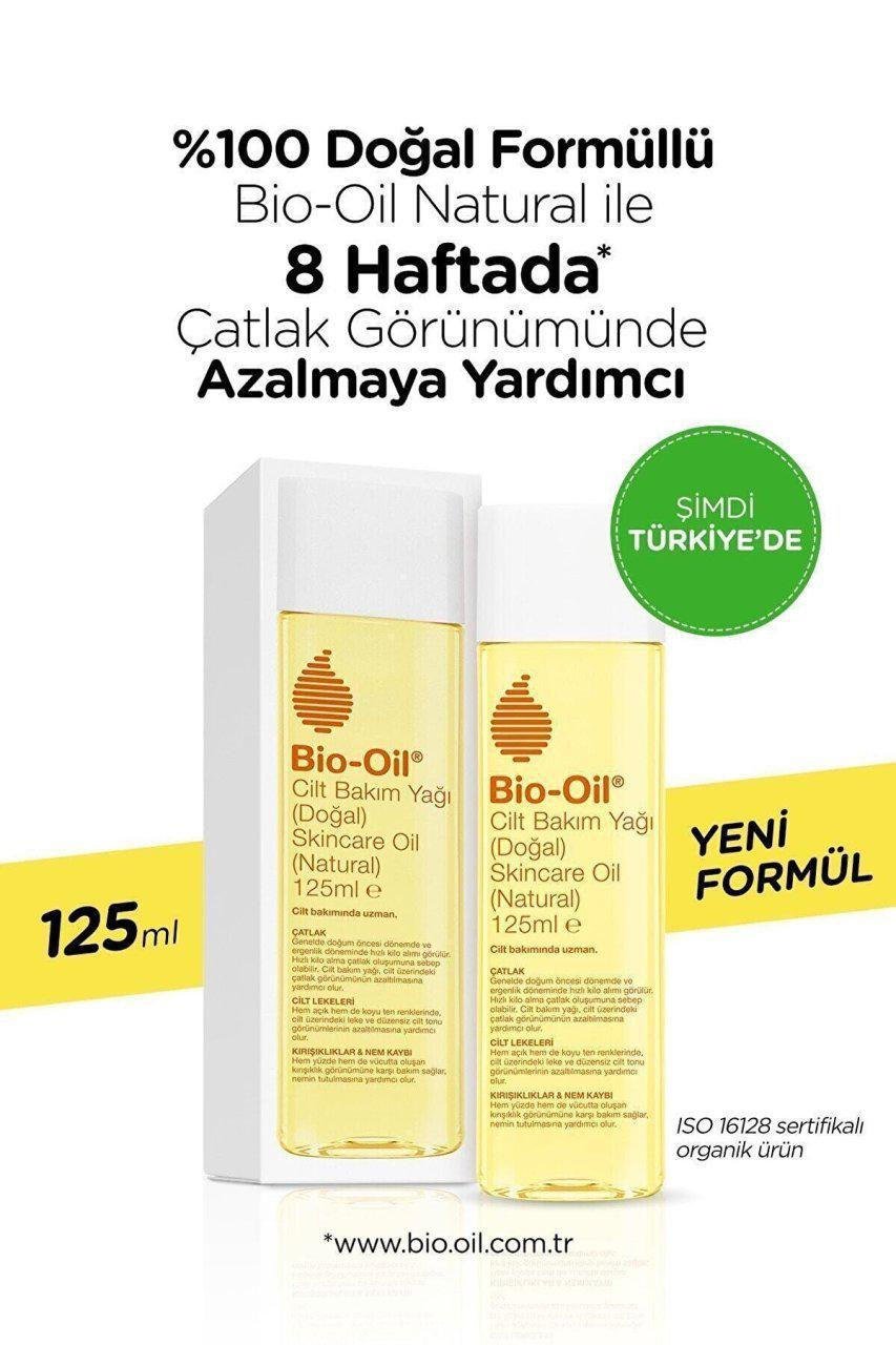 Bio Oil Natural Tamamen Doğal Organik Vegan Cilt Bakım Yağı 125 Ml