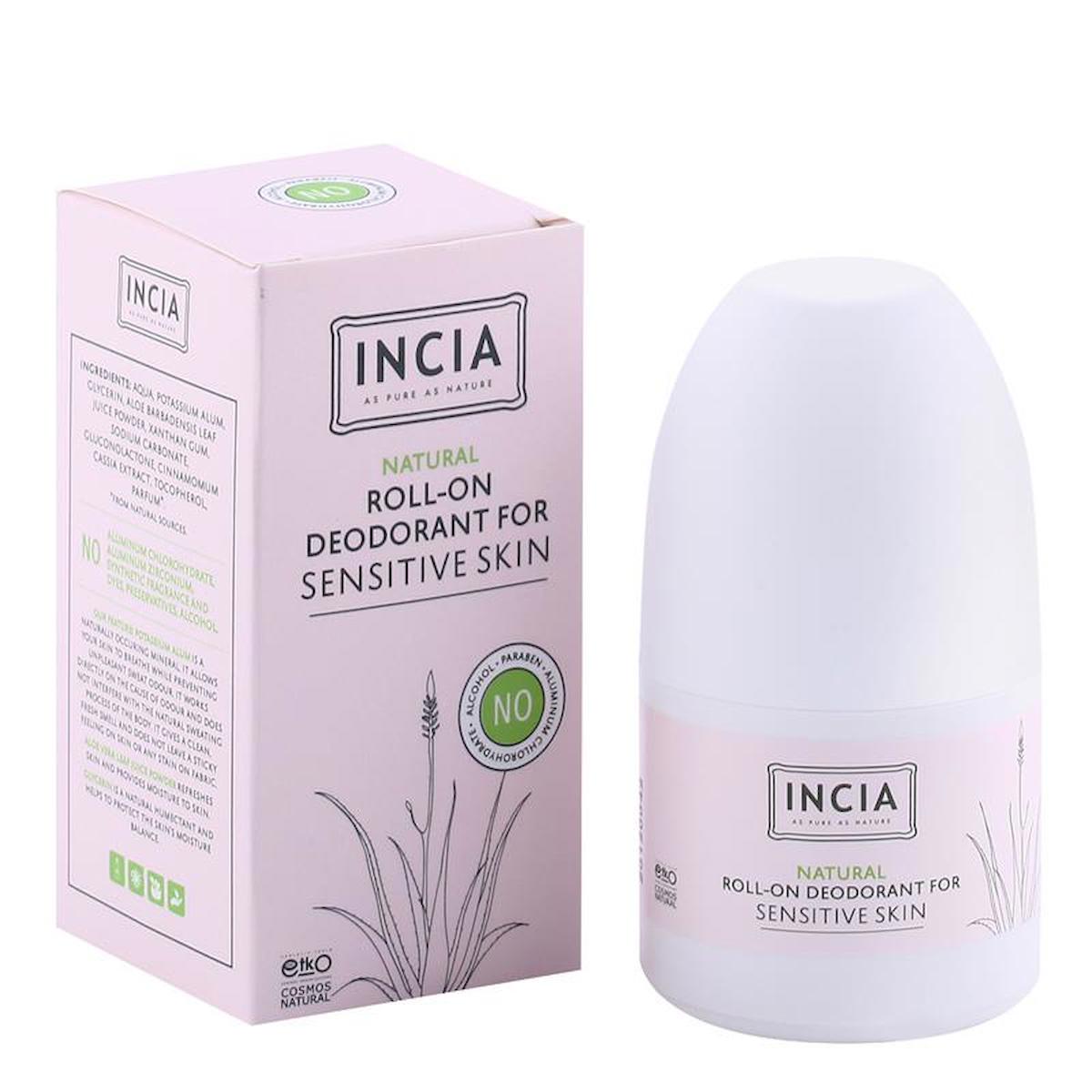 INCIA Hassas Ciltler İçin Roll On Deodorant 50 ml