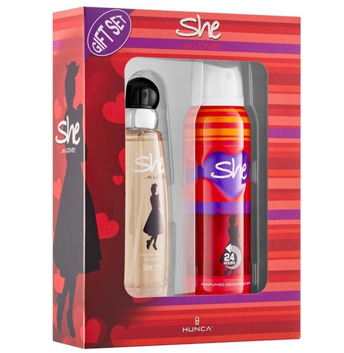 SHE Fun Kadın Parfüm Seti 50 ml EDT + 150 ml Deodorant