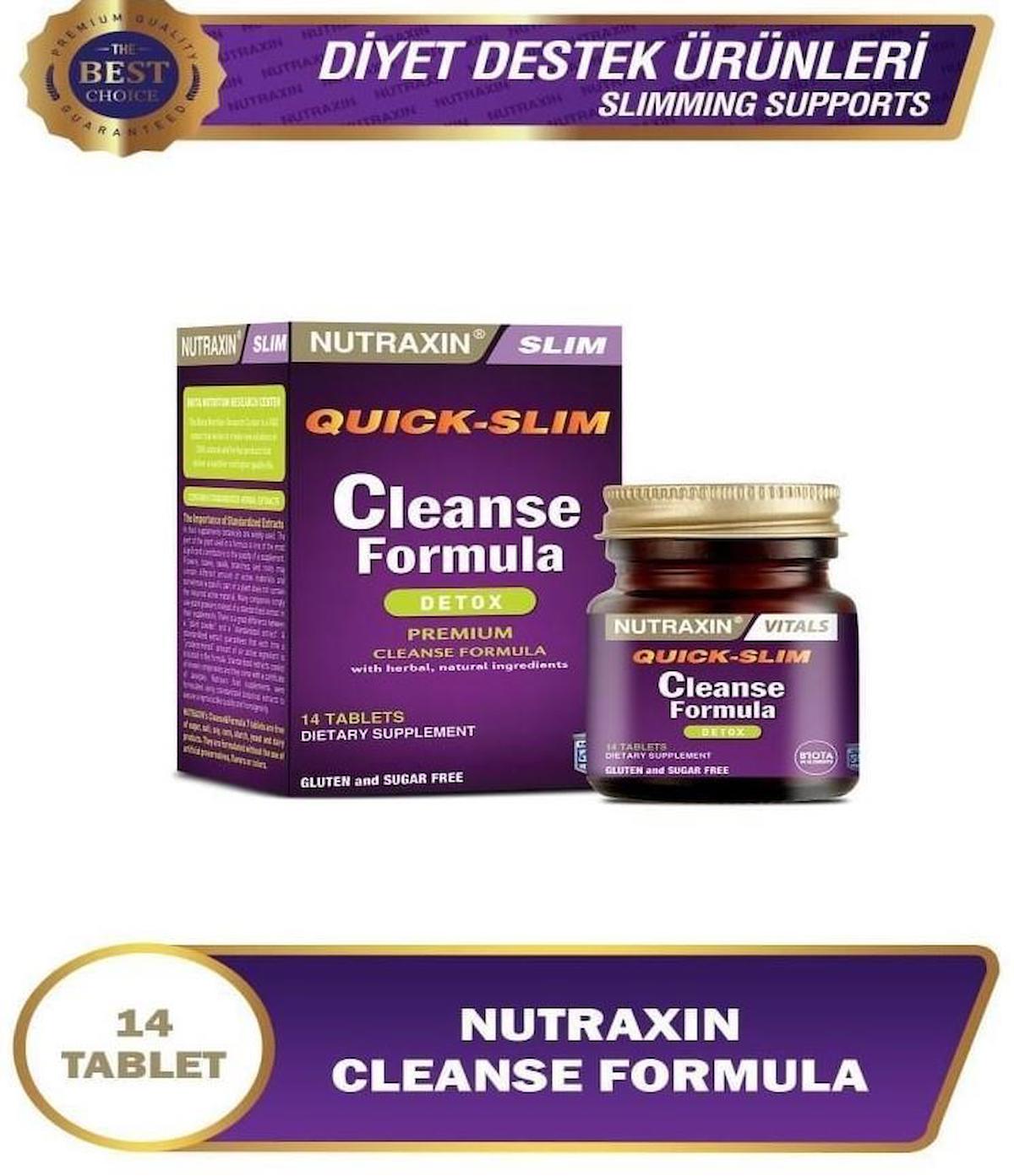 Nutraxin Quick Slim Cleanse Formula Detox 14 Tablet