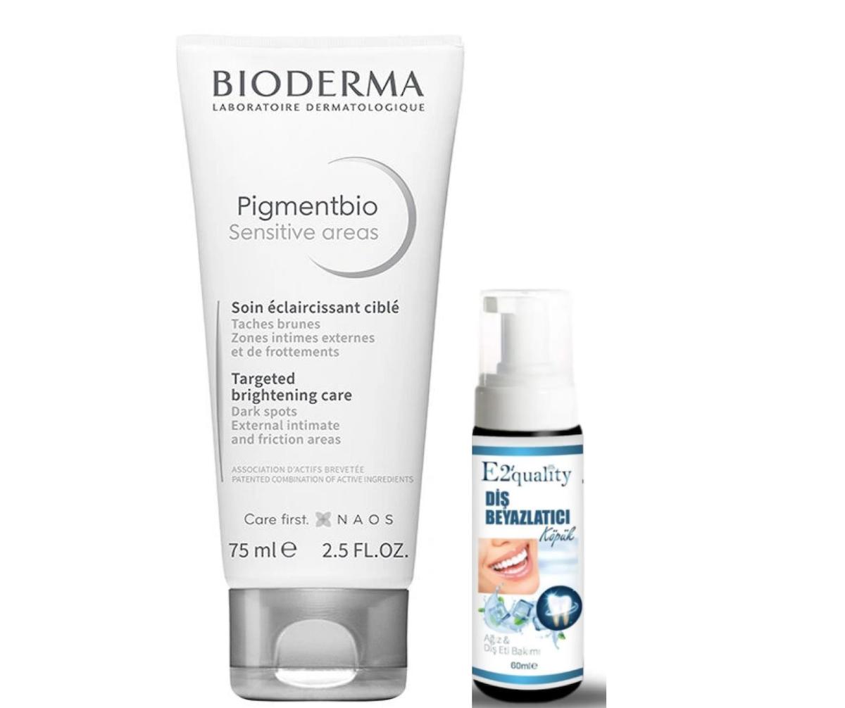 Bioderma Pigmentbio Hassas Bölge Aydınlatıcı Krem 75 ml- Diş Beyazlatıcı Köpük Hediye 