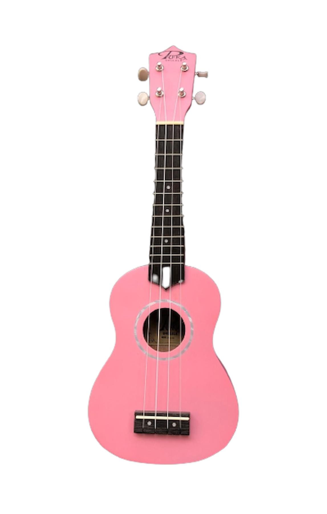 PUKA UK-21PK SOPRANO UKULELE PEMBE KILIF HEDİYE