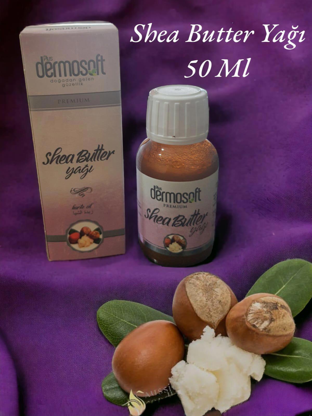 DERMOSOFT PLUS SAF SHEA BUTTER YAĞI 50 ML PREMIUM SERİSİ