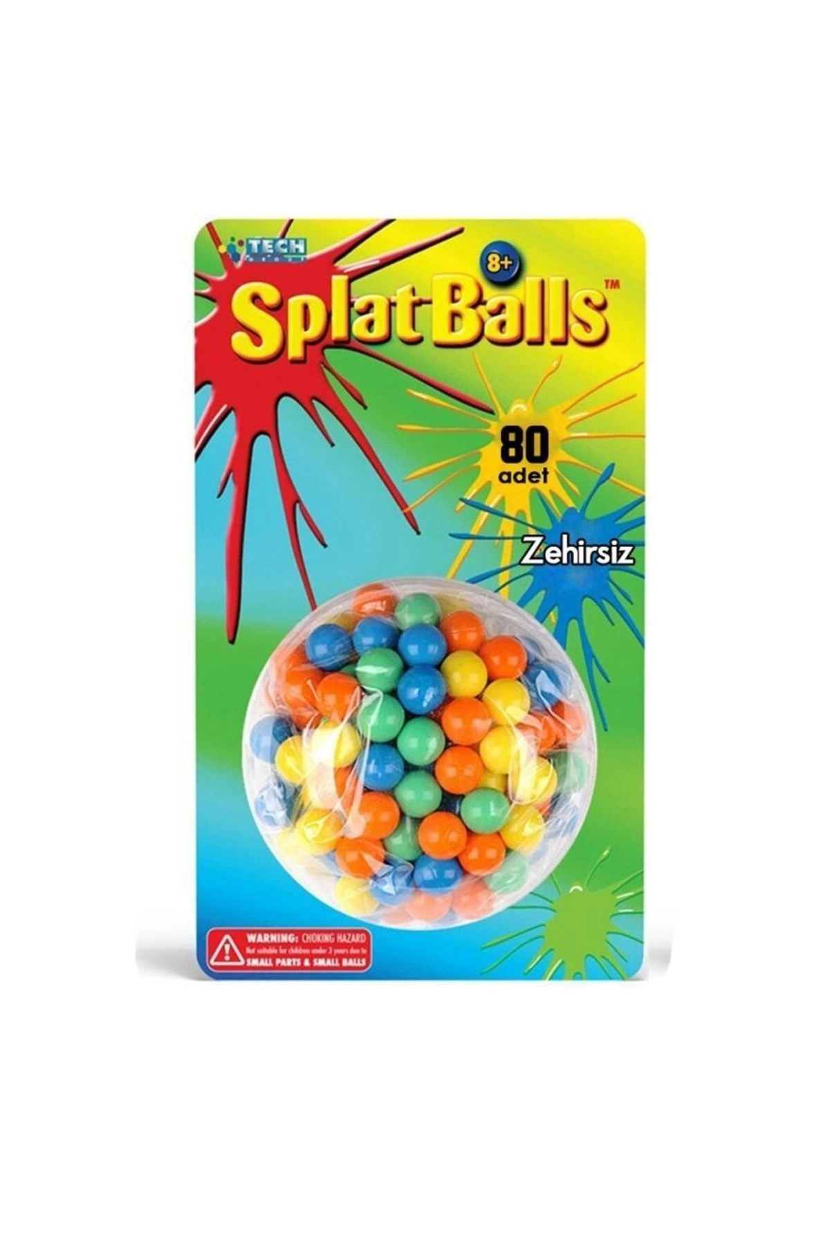 Splat Balls Renkli Boya Suda Eriyen 80li