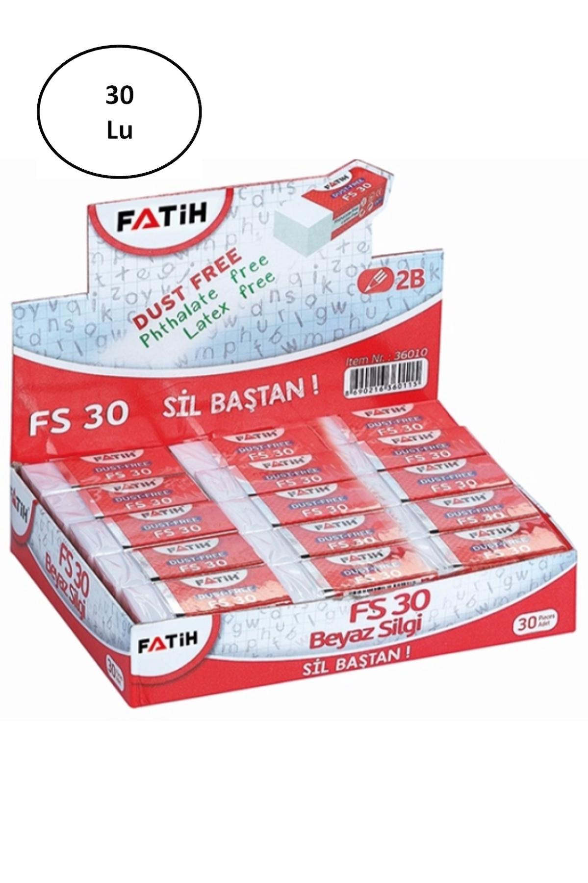 Fatih Fs30 Beyaz Silgi 30'lu