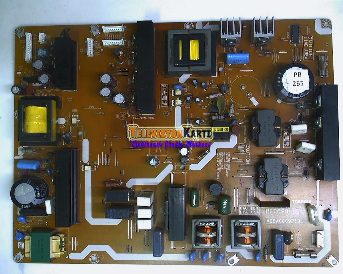 V28a00097101 , Pe0690 , Toshiba 55zv600e , Power Board , Toshiba Besleme