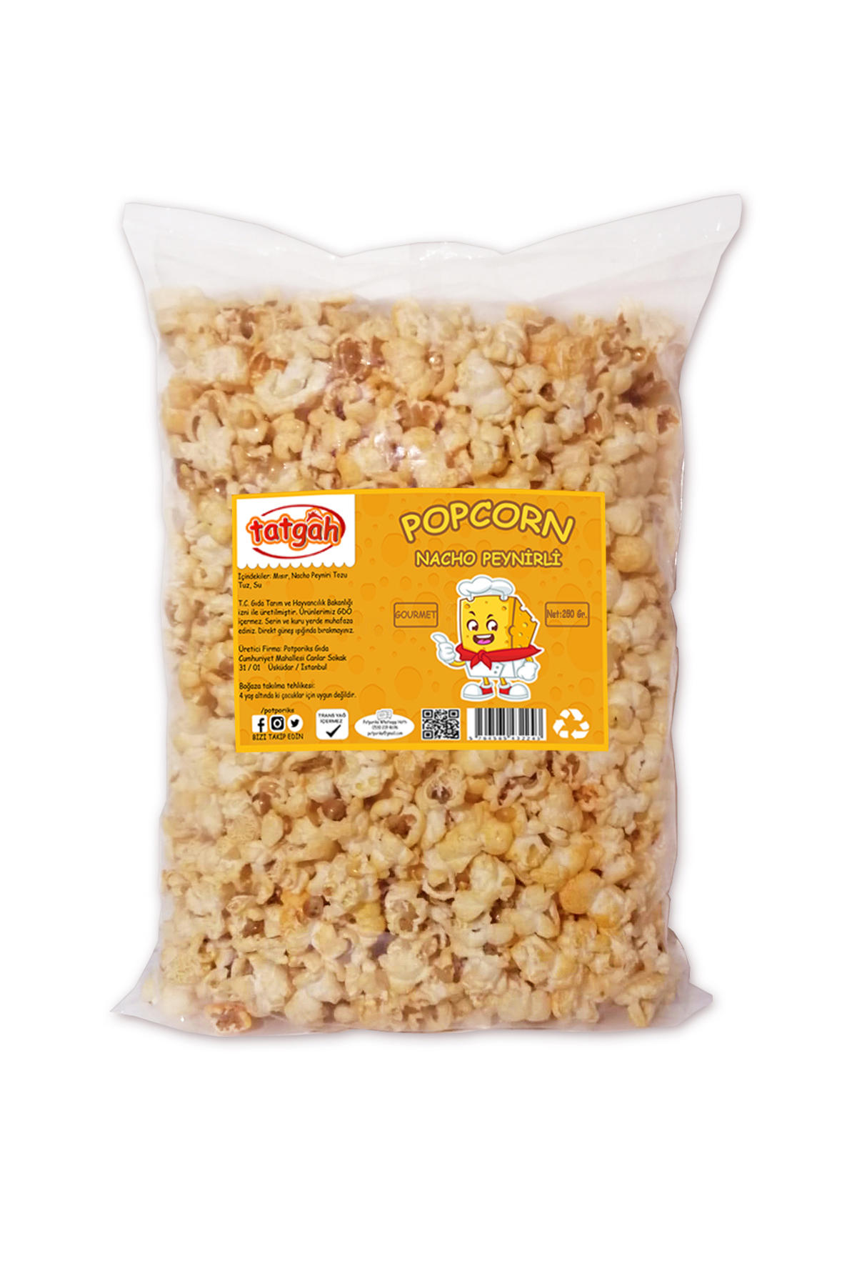 Hazır Nacho Peynirli Patlamış Mısır / Popcorn 200 gr.