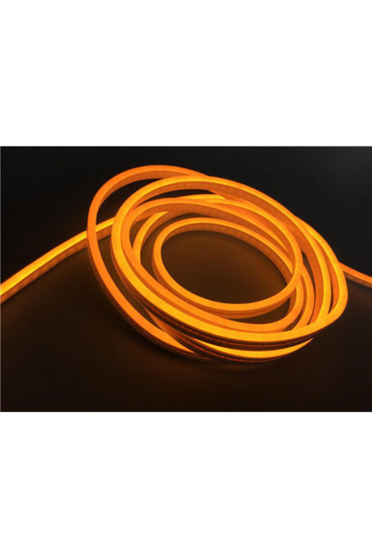 12 Volt Amber Sarı Neon Hortum Led 6x12mm - 3 Metre