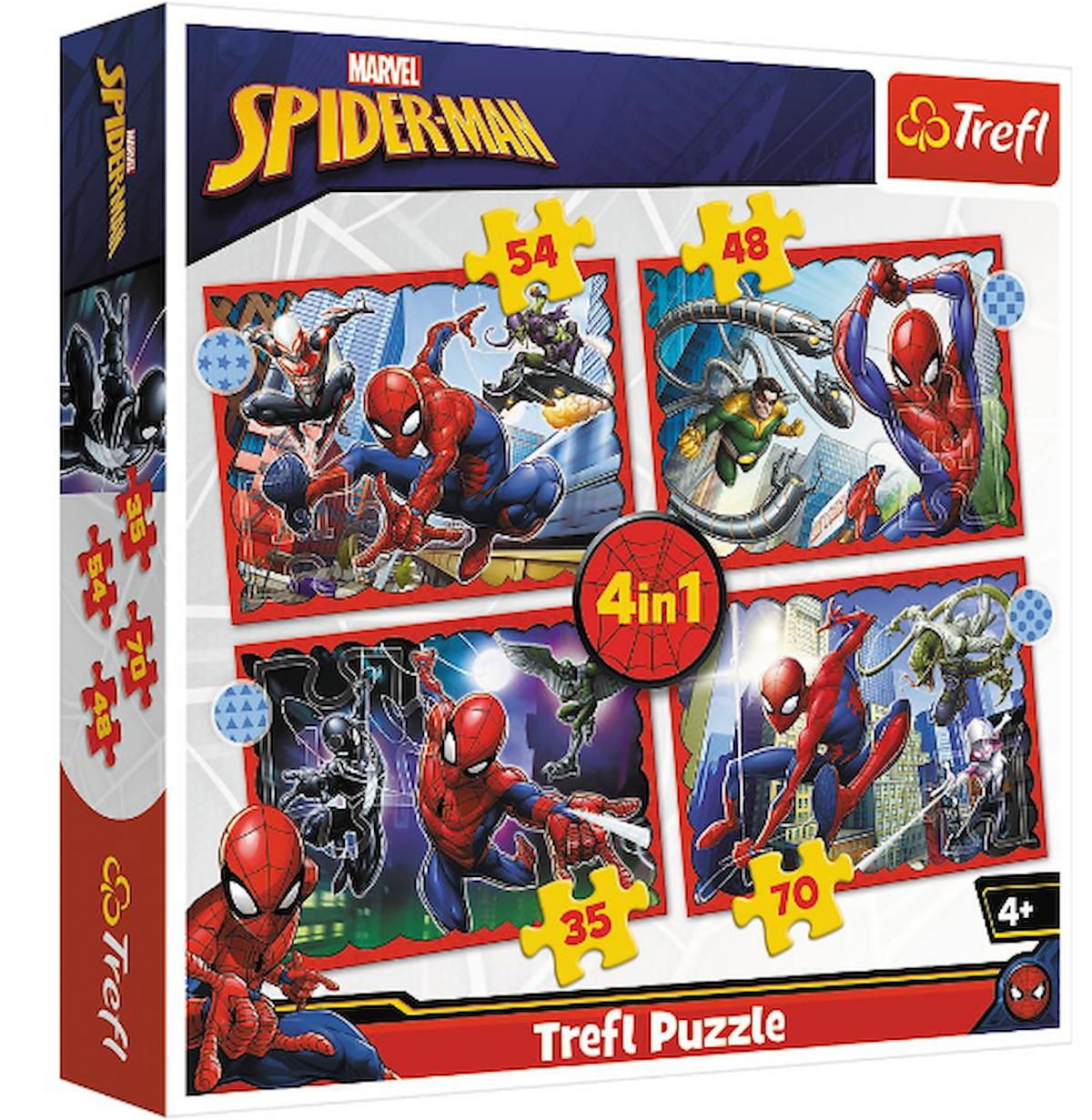 Vardem 4in1 Puzzle Marvel Spiderman 34384