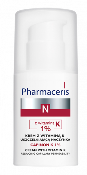 Pharmaceris Neocapillaires Capinon K %1 Tüm Cilt Tipleri İçin Su Bazlı Yağsız Nemlendirici Yüz Bakım Kremi 30 ml