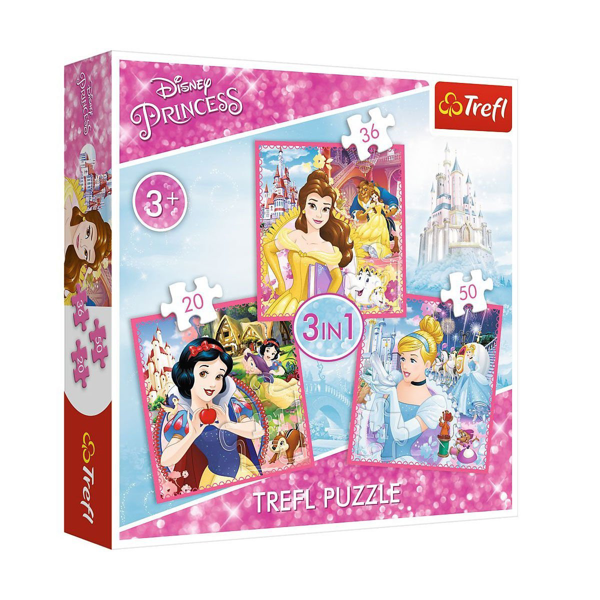 PUZZLE-34833 Disney Princess 3IN1 Puzzle