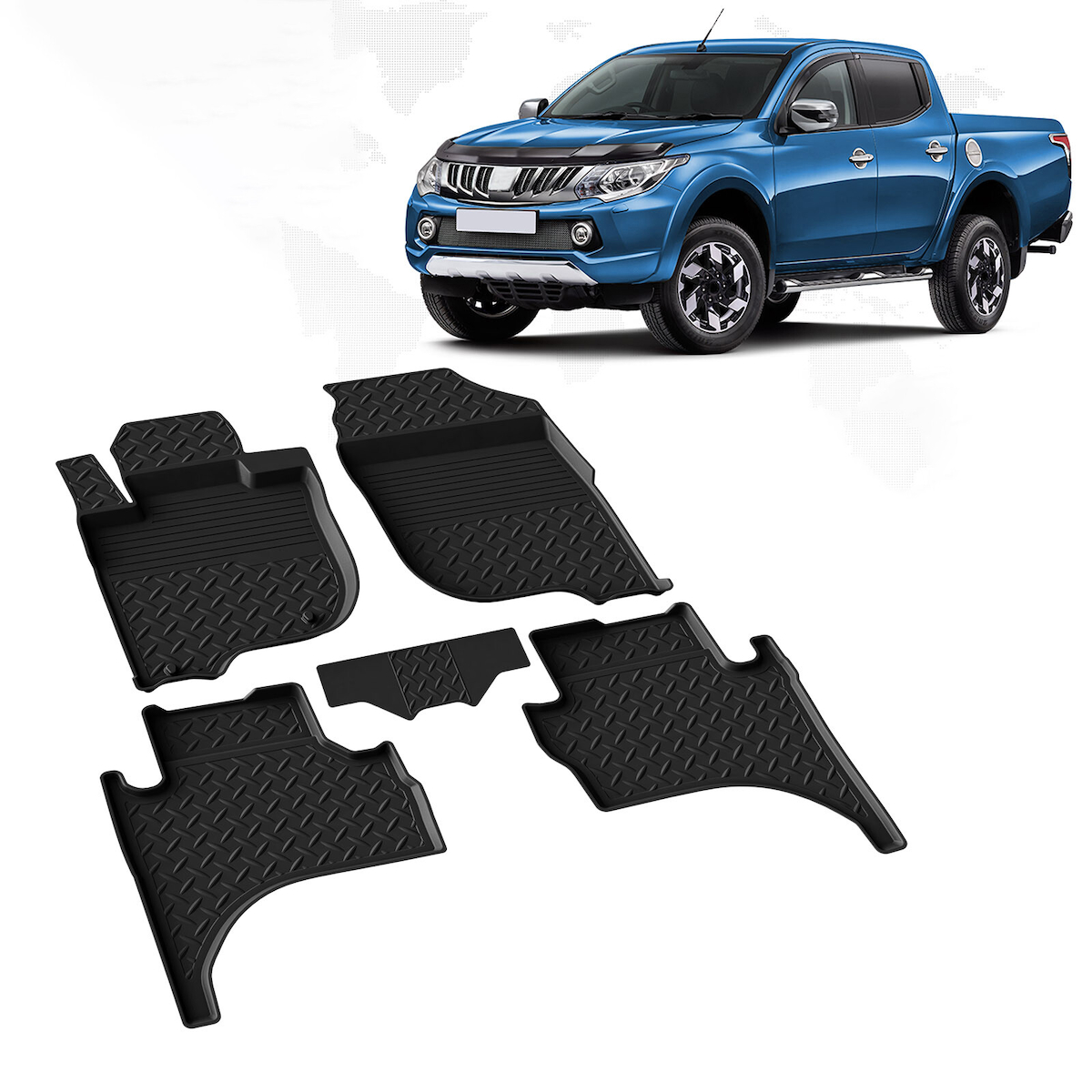 Mitsubishi L200 4D Havuzlu Paspas 2015-2023 A+ Kalite