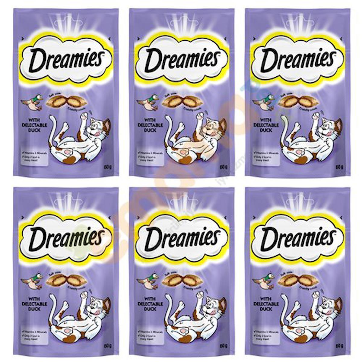 Whiskas Dreamies Ördekli Kedi Ödülü 60 Gr X 6 Adet #