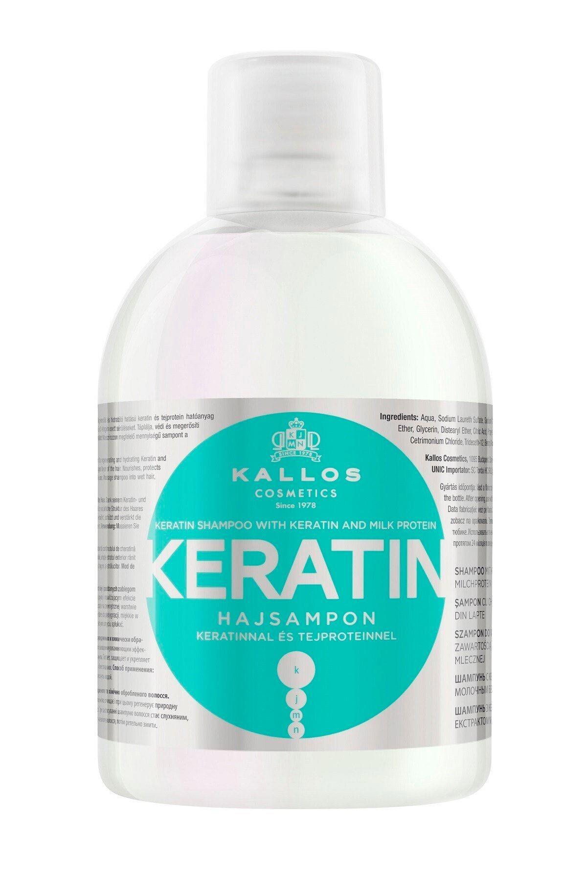 Kallos Cosmetics Keratinli Ve Süt Proteinli Keratin Şampuan 1000ml