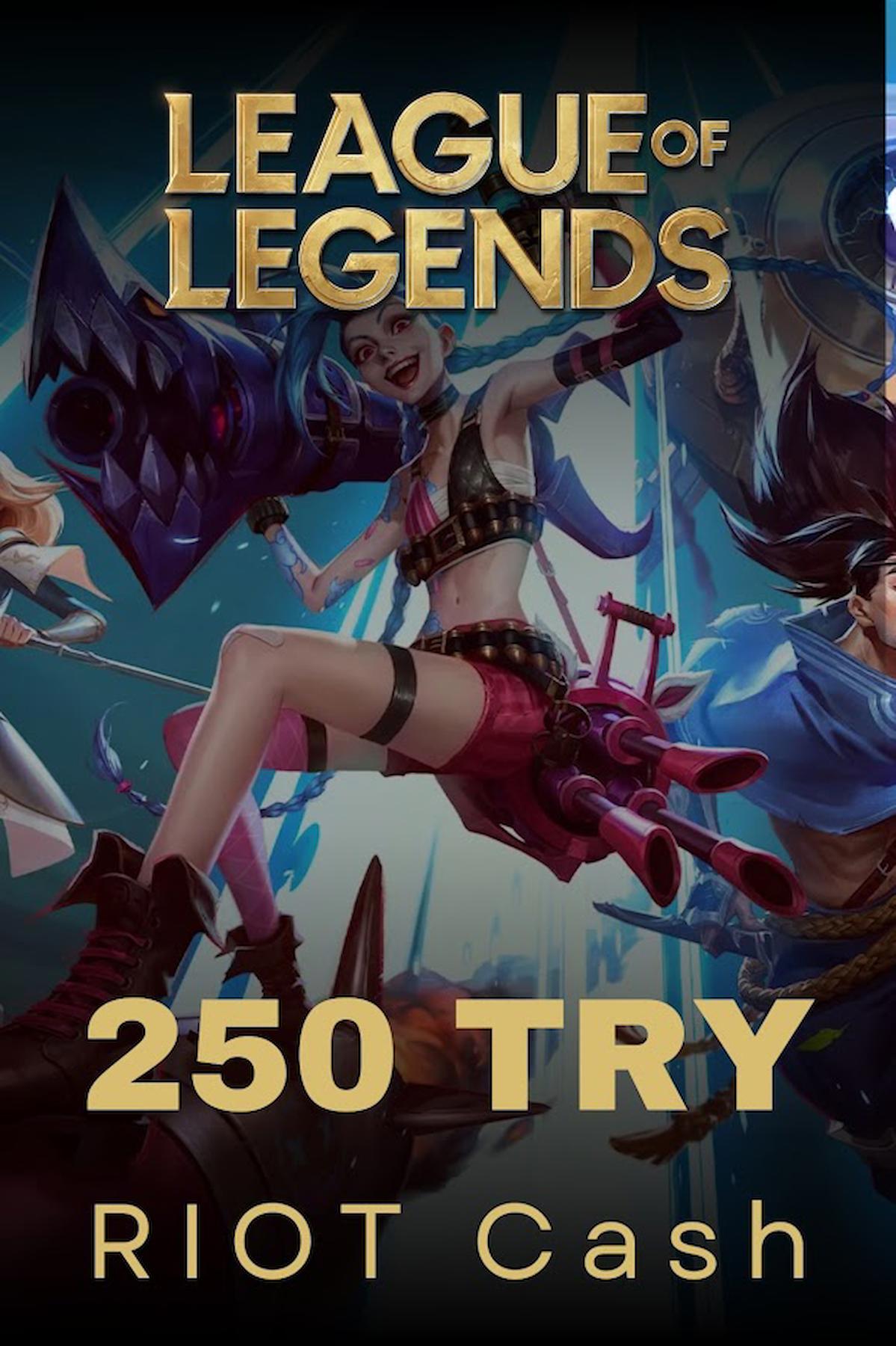 League of Legends 250 TRY RIOT Cash