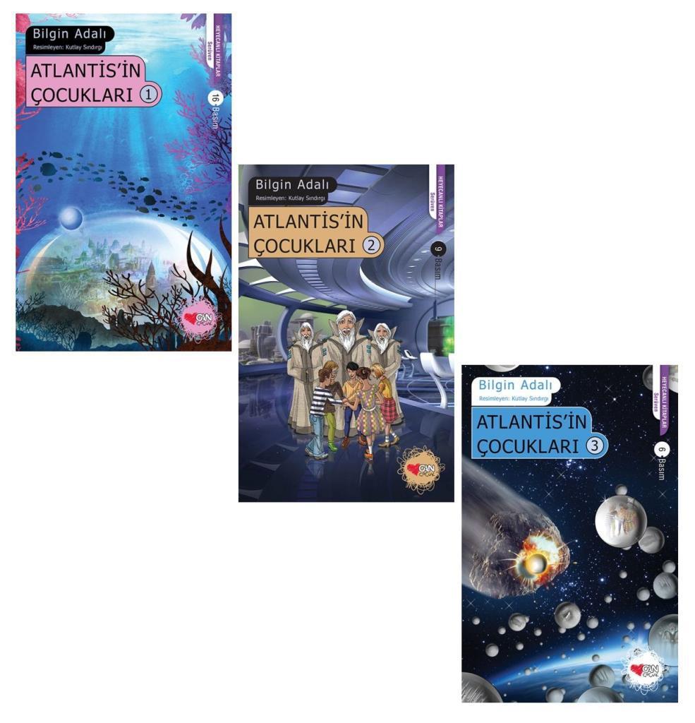 Bilgin Adalı Atlantisin Çocukları Seti 3 Kitap