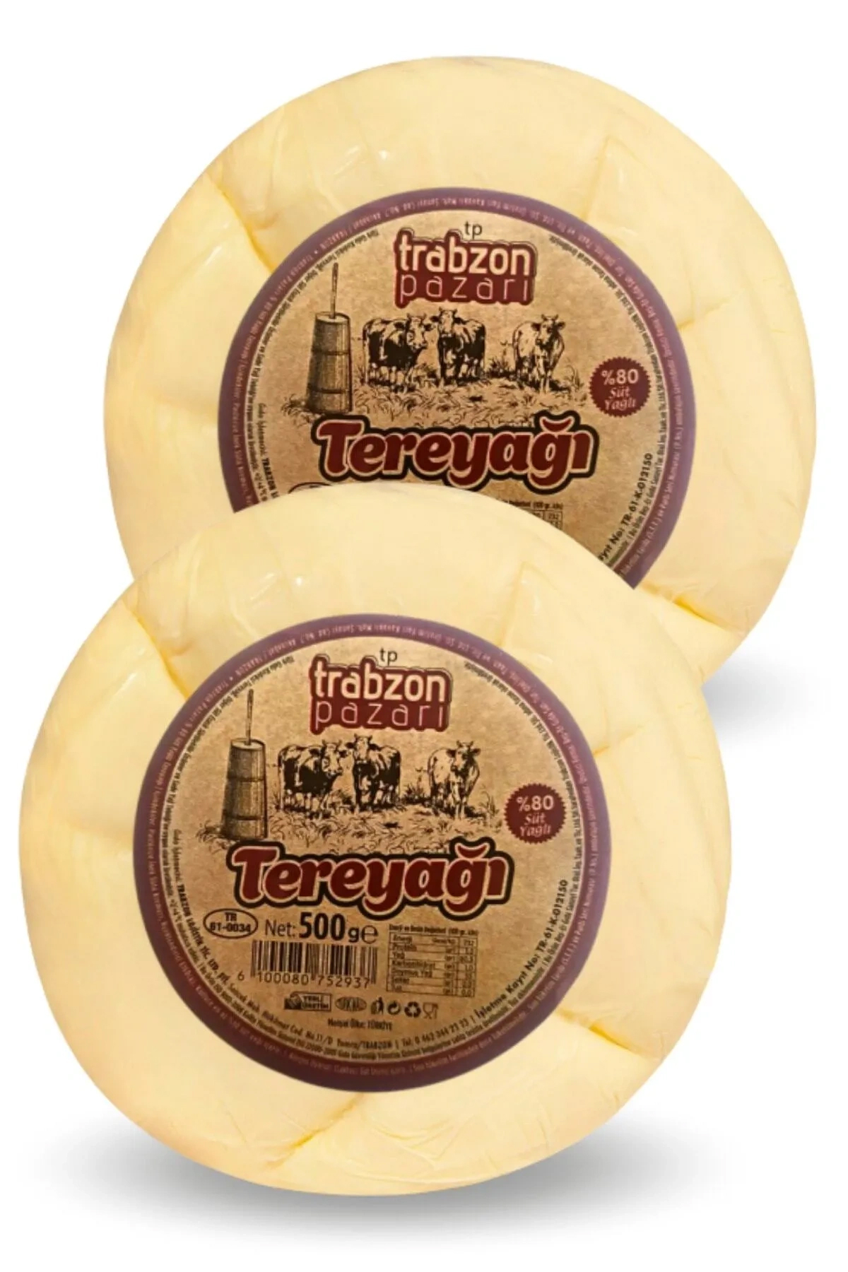 Trabzon Yöresel Tonya Tereyağı 2x500 Gr