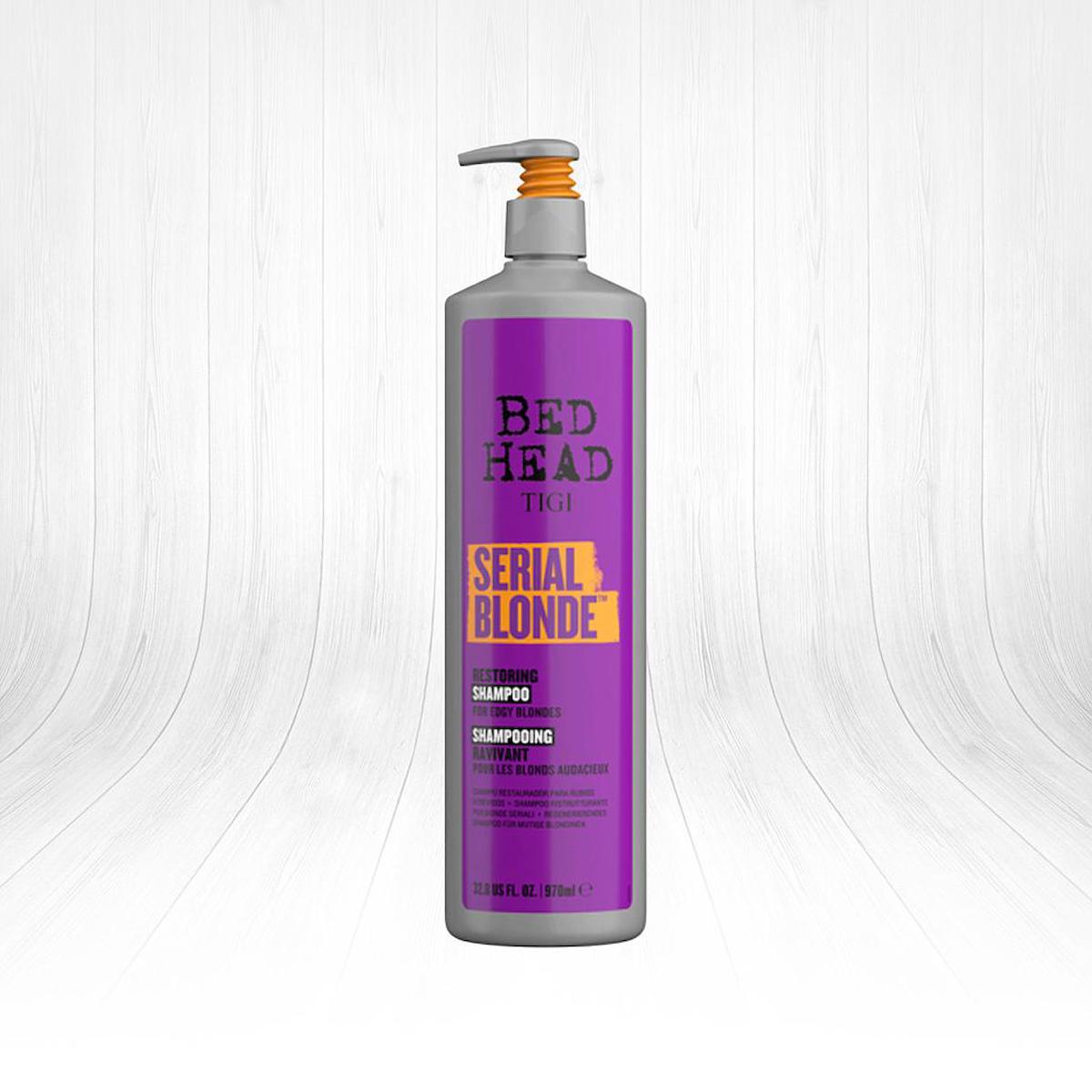 Tigi Bed Head Serial Blond Sarı Saçlar için Onarıcı Şampuan 970 ml