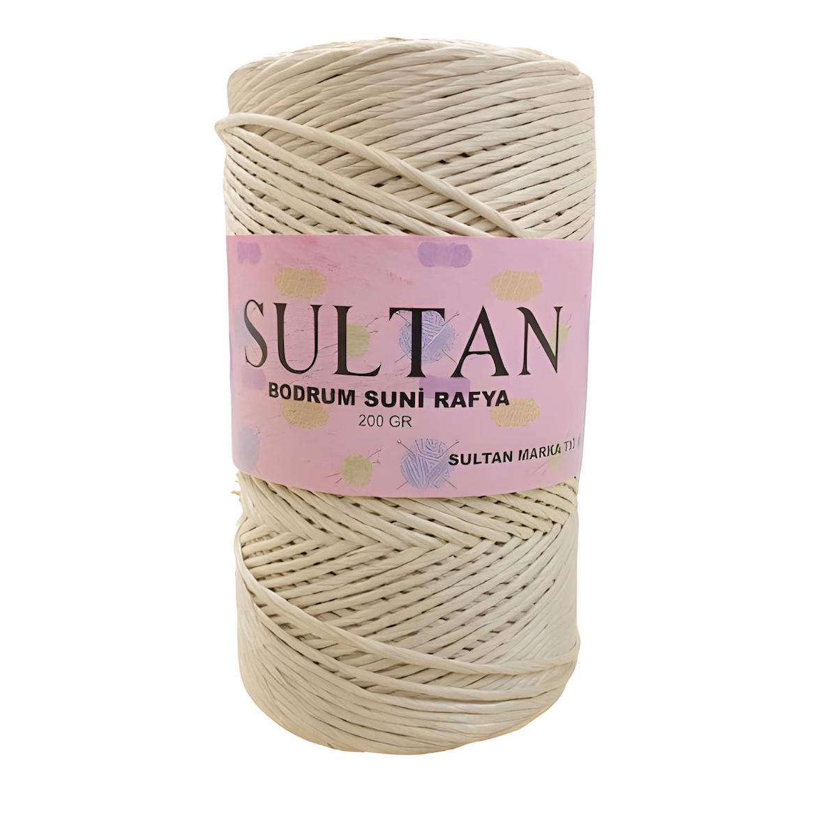 Sultan Bodrum Suni Raffia Rafya El Örgü İpi 200 gr